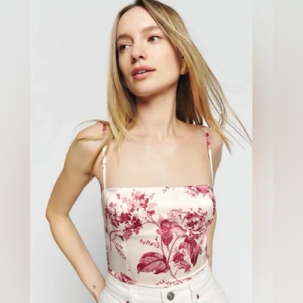 Reformation ‘Overland’ Silk Top